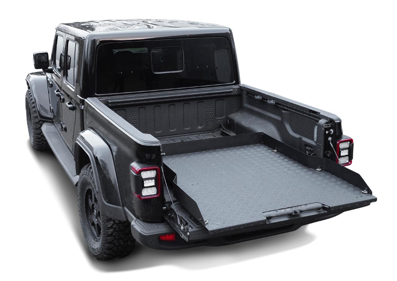 Produktbild: Pickup Ladeflächenauszug schwarz Alu