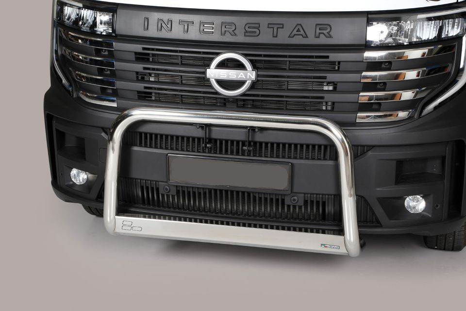Stainless steel bullbar Ø 63 mm suitable for Nissan Interstar (2025-)