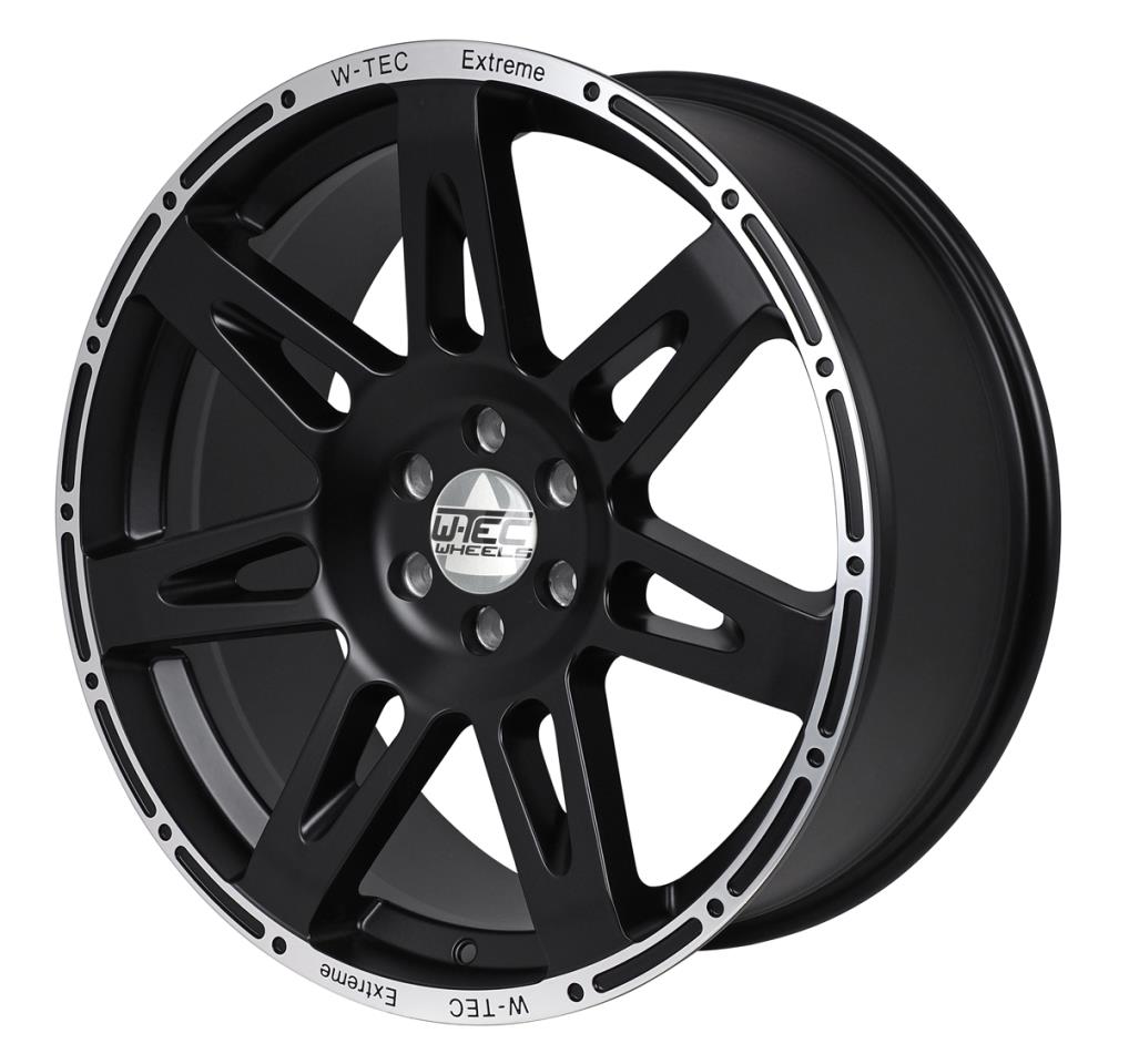 1x Alloy wheel W-TEC Extreme black silver 8,5x20 ET+40 fit for Ford Ranger Raptor (2019-2022)