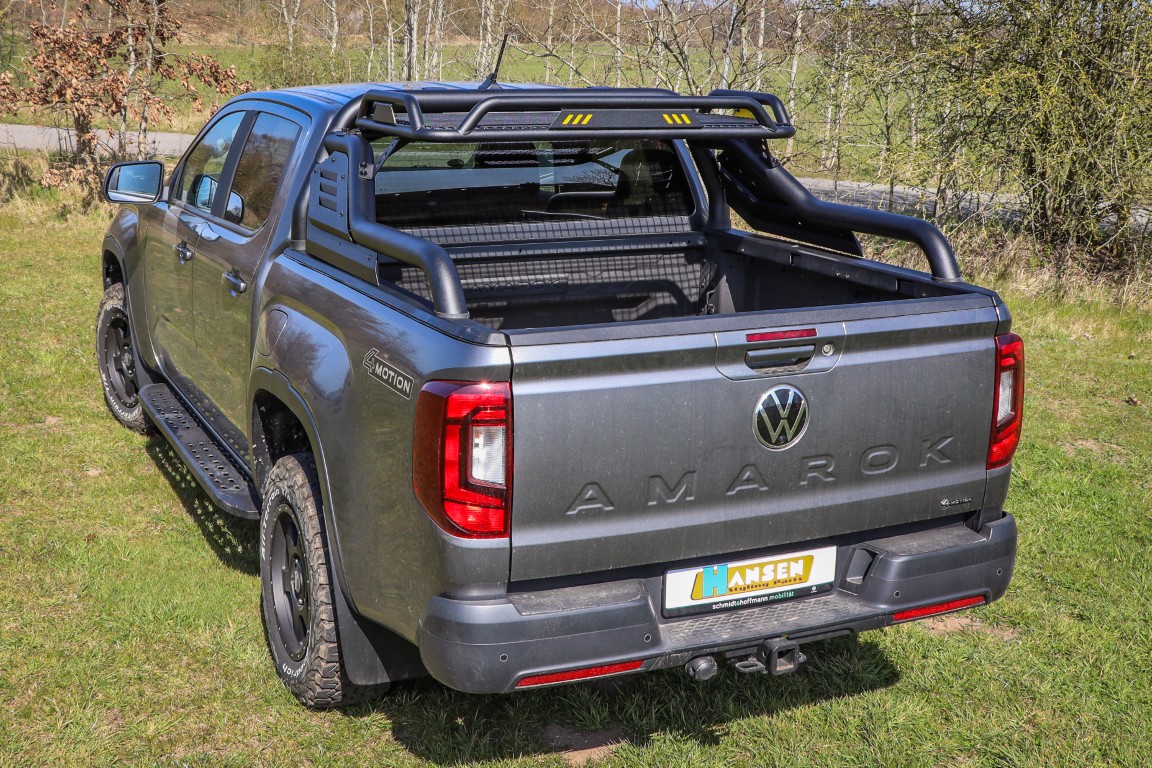 HSP Black Stealth rollbar + mounting rails suitable for VW Amarok T1 (2023-)