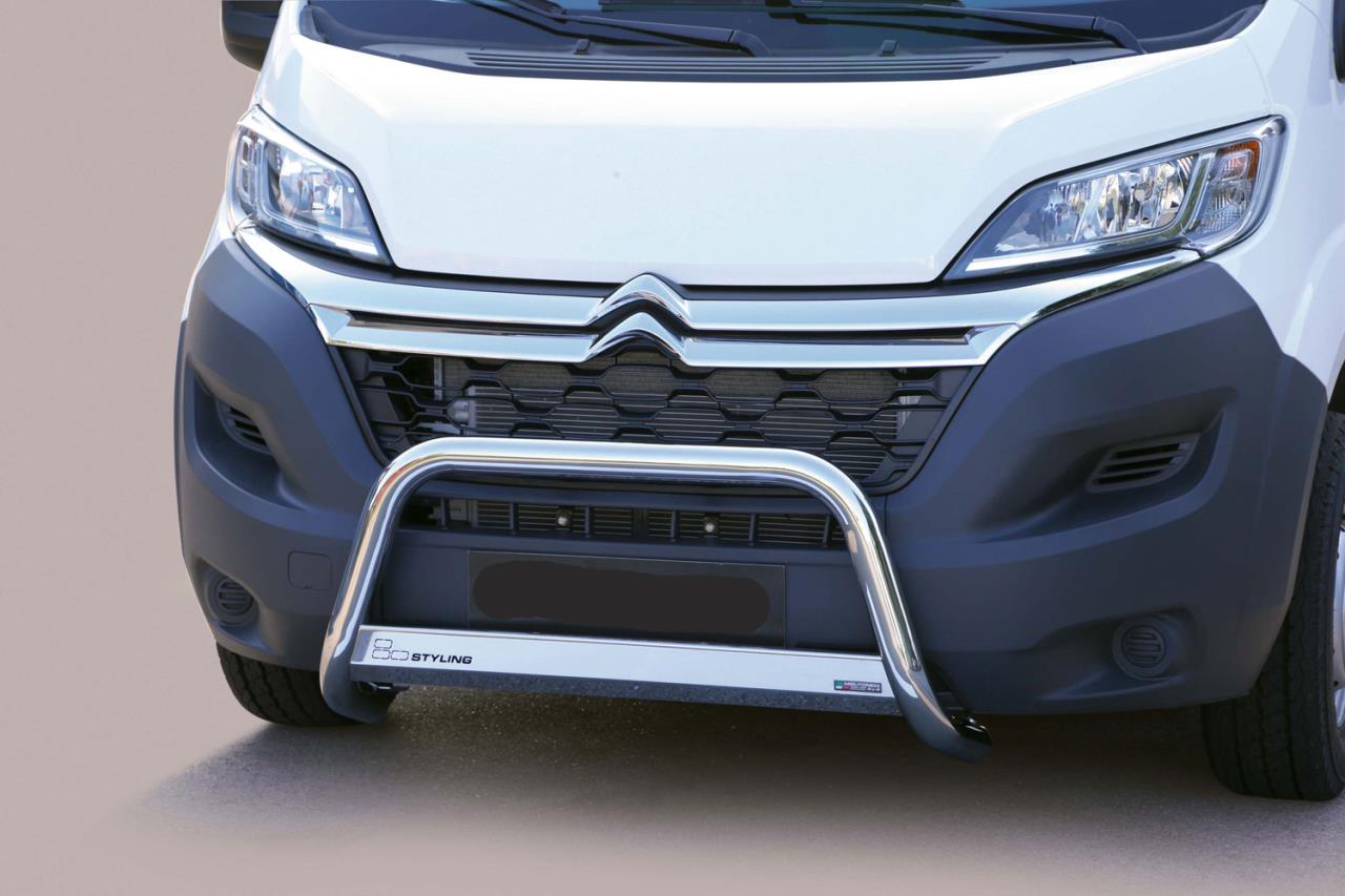 Edelstahl Frontschutzbügel Ø 63 mm passend für Citroen Jumper (2014-2023)