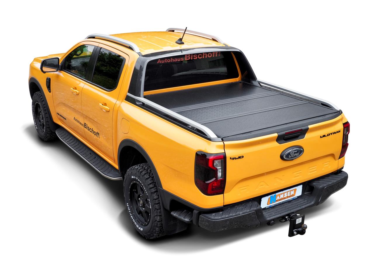 Aluminum cargo cover 3-piece folding suitable for Ford Ranger Wildtrak (2023-) & Ranger Raptor (2023-)