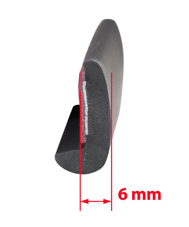 Extended fender flares universal - 1 piece - 6 mm wide - 200 cm long