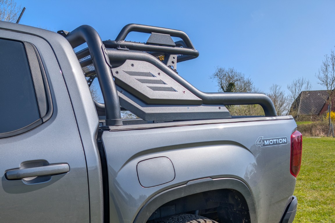 HSP Black Stealth rollbar + mounting rails suitable for VW Amarok T1 (2023-)