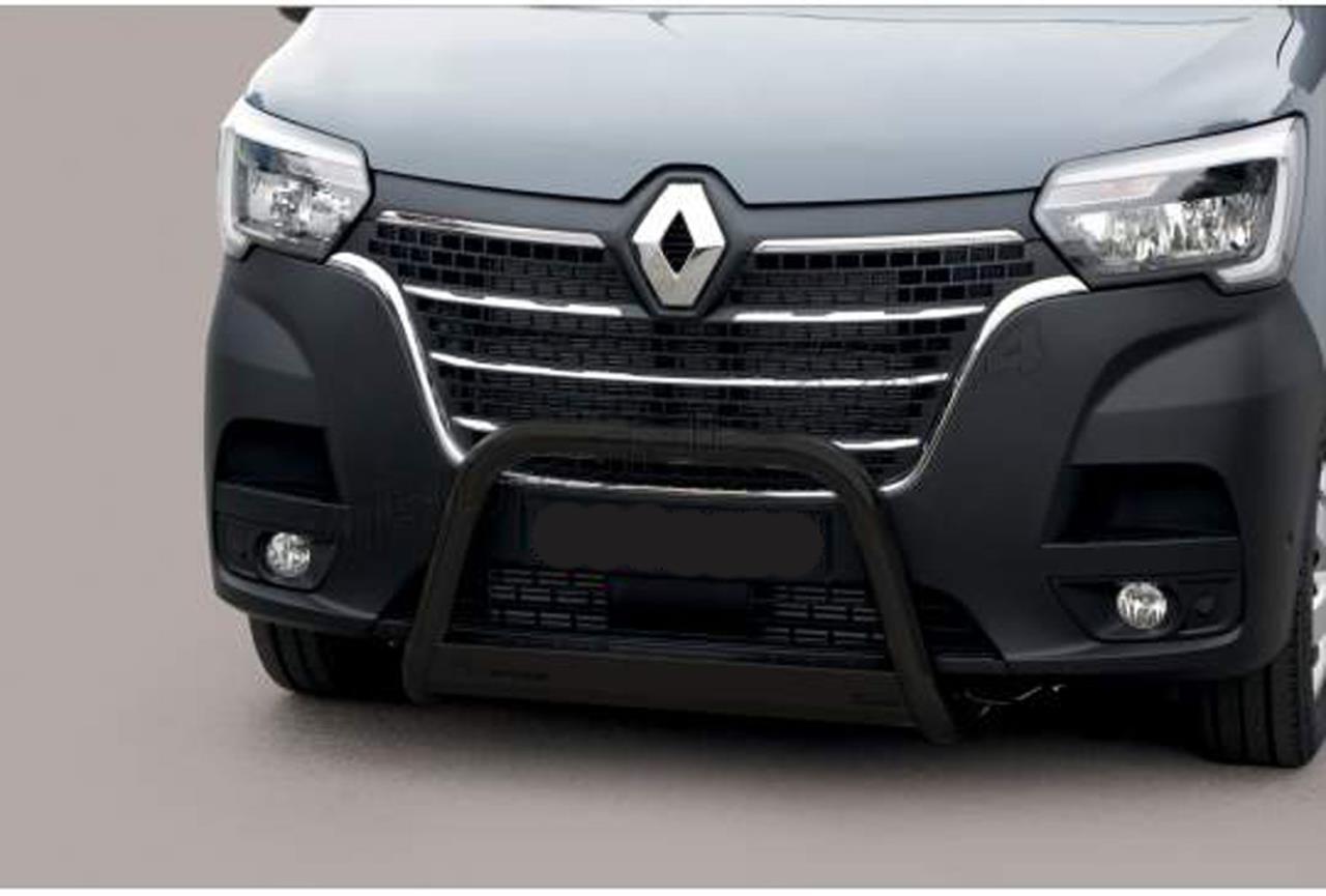 Schwarzer Frontschutzbügel Ø 63 mm passend für Renault Master (2019-)