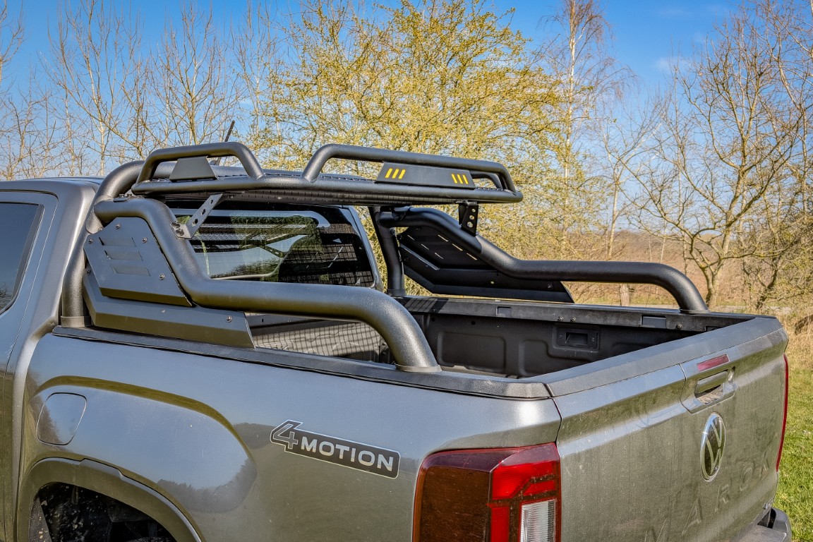HSP Black Stealth rollbar + mounting rails suitable for VW Amarok T1 (2023-)