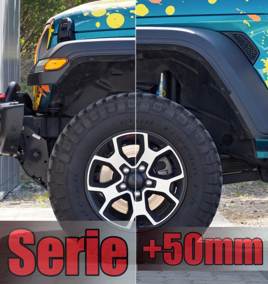 Lifting suspension 60mm suitable for Jeep Wrangler JL (2018-2020) 4-door incl. Geo Brackets