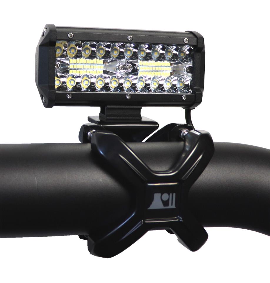 Rugged Ridge X-Clamp 2,25" - 3" Aluminium schwarz für Scheinwerfer & Lightbar Befestigung