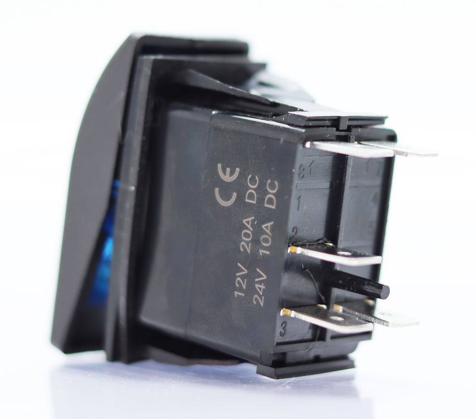 Euralight 5-pin illuminated toggle switch for auxiliary lights