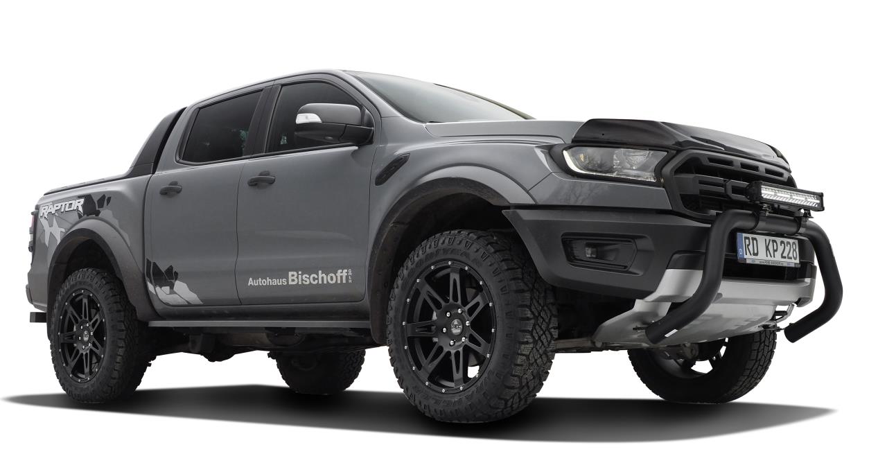 Black matt running boards suitable for Ford Ranger (2012-2022) & Ranger Raptor (2019-2022) Double Cabine