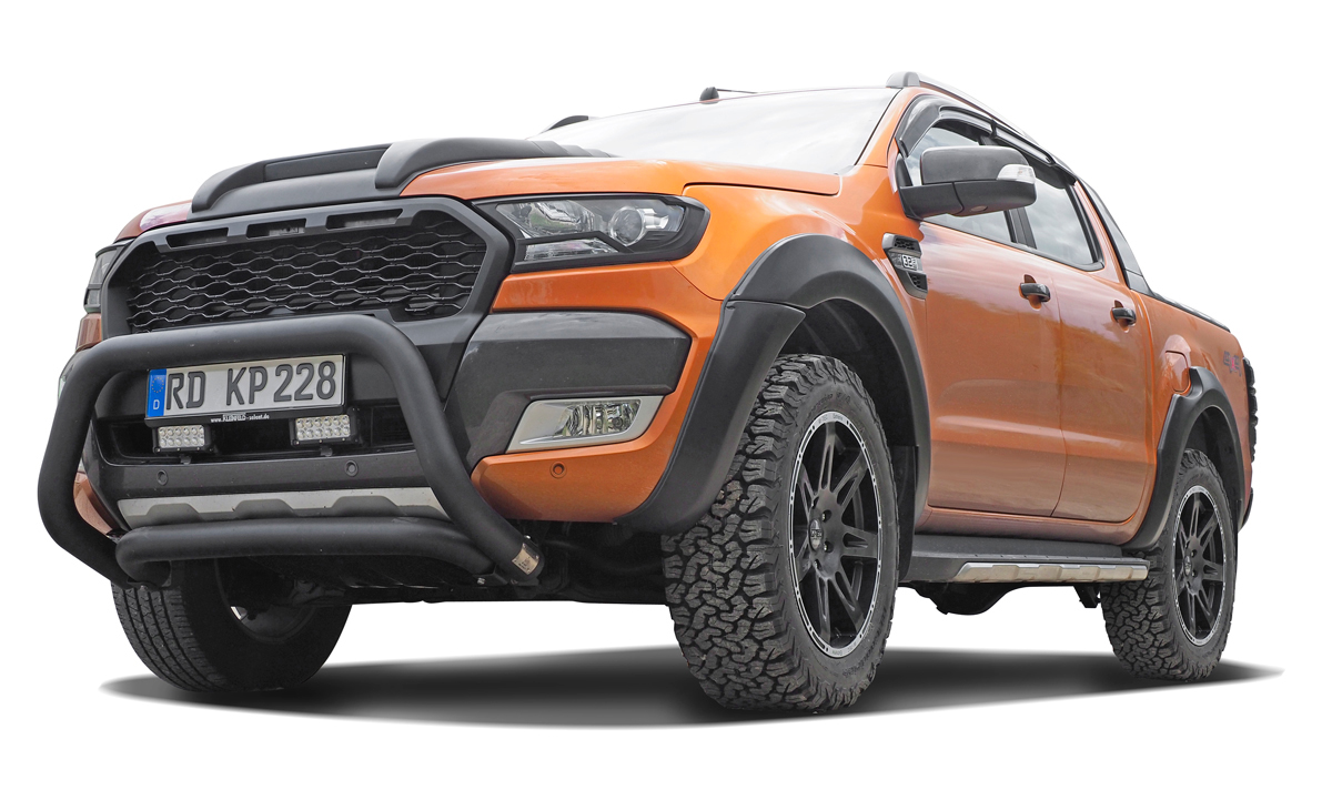 Black Stealth radiator grille suitable for Ford Ranger Wildtrak, Limited, XL & XLT (2016-2018)