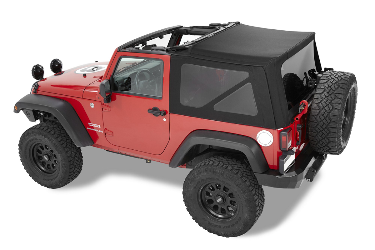 Bestop Supertop NX black fits Jeep Wrangler JK (2-door)