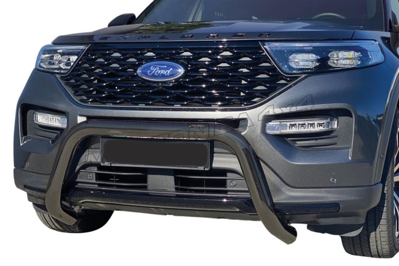 Schwarzer Frontschutzbügel Ø 76 mm passend für Ford Explorer (2021-)