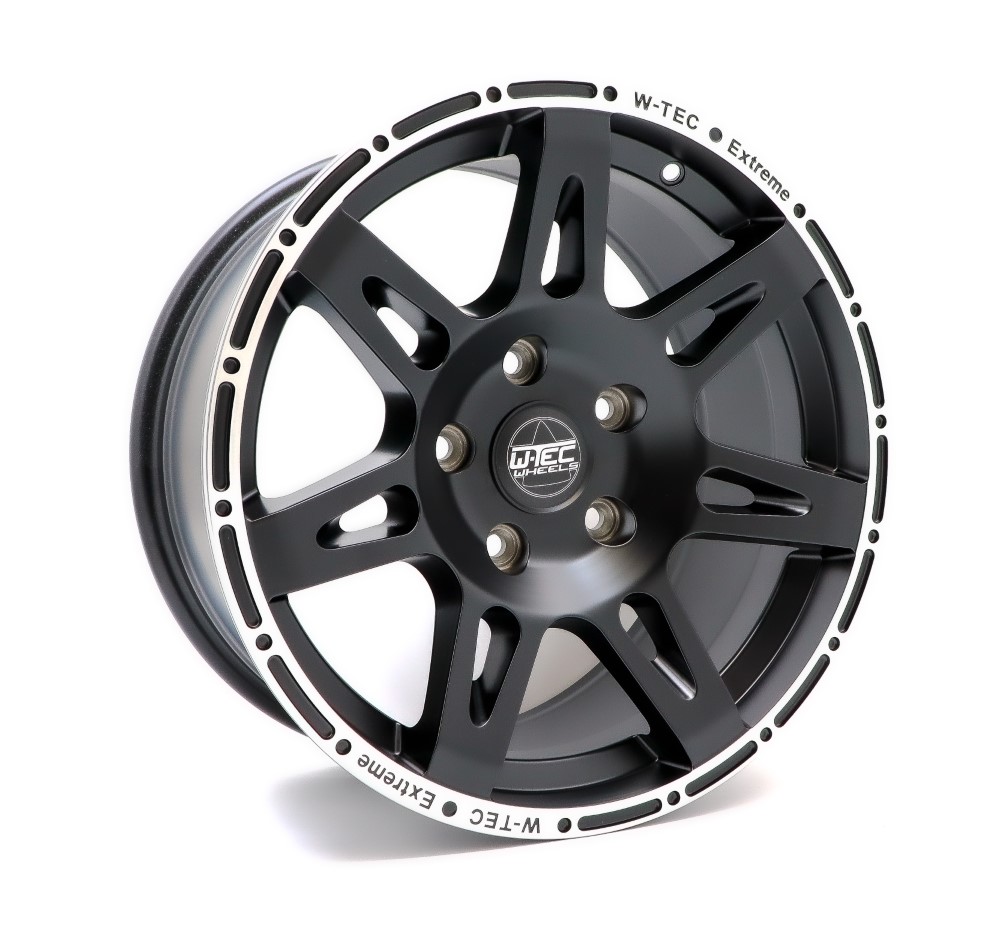 1x complete wheel W-TEC Extreme 17" + 265/65 (120-S) BF Goodrich All Terrain suitable for Jeep Commander WH (2006-2010)