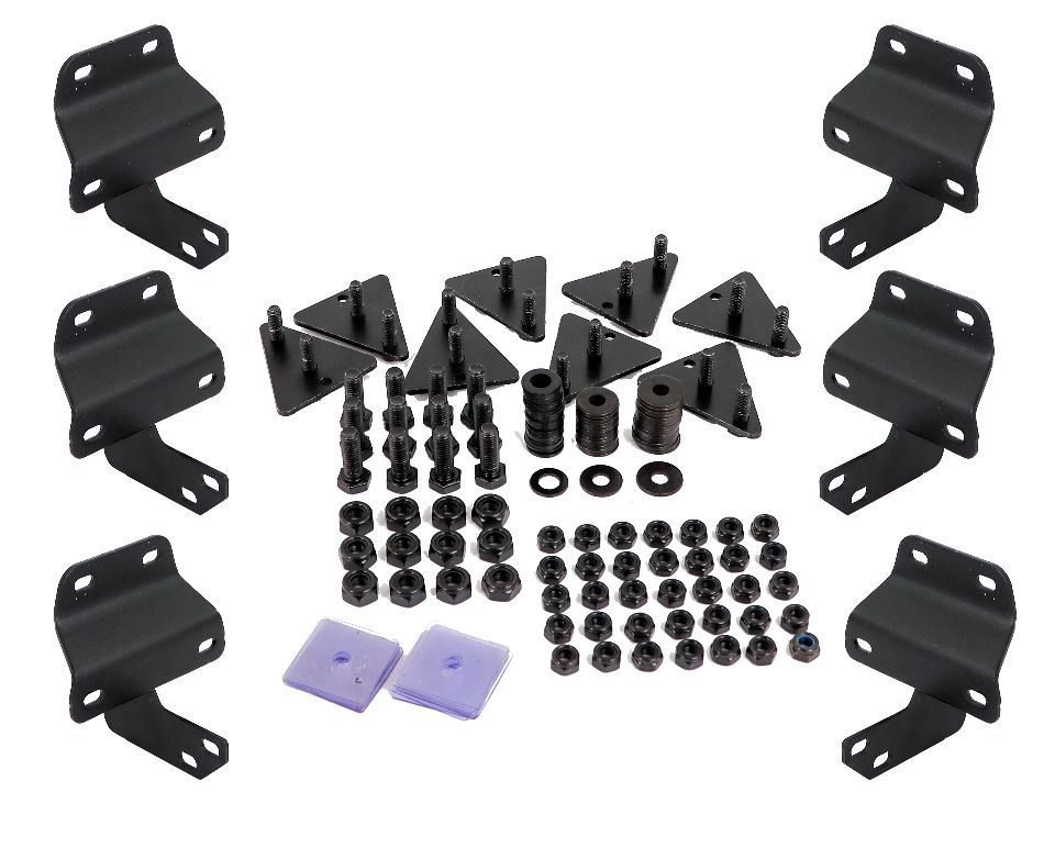 HSP schwarz matte Schwellerrohre Black Panther passend für Ford F150 (2015-)