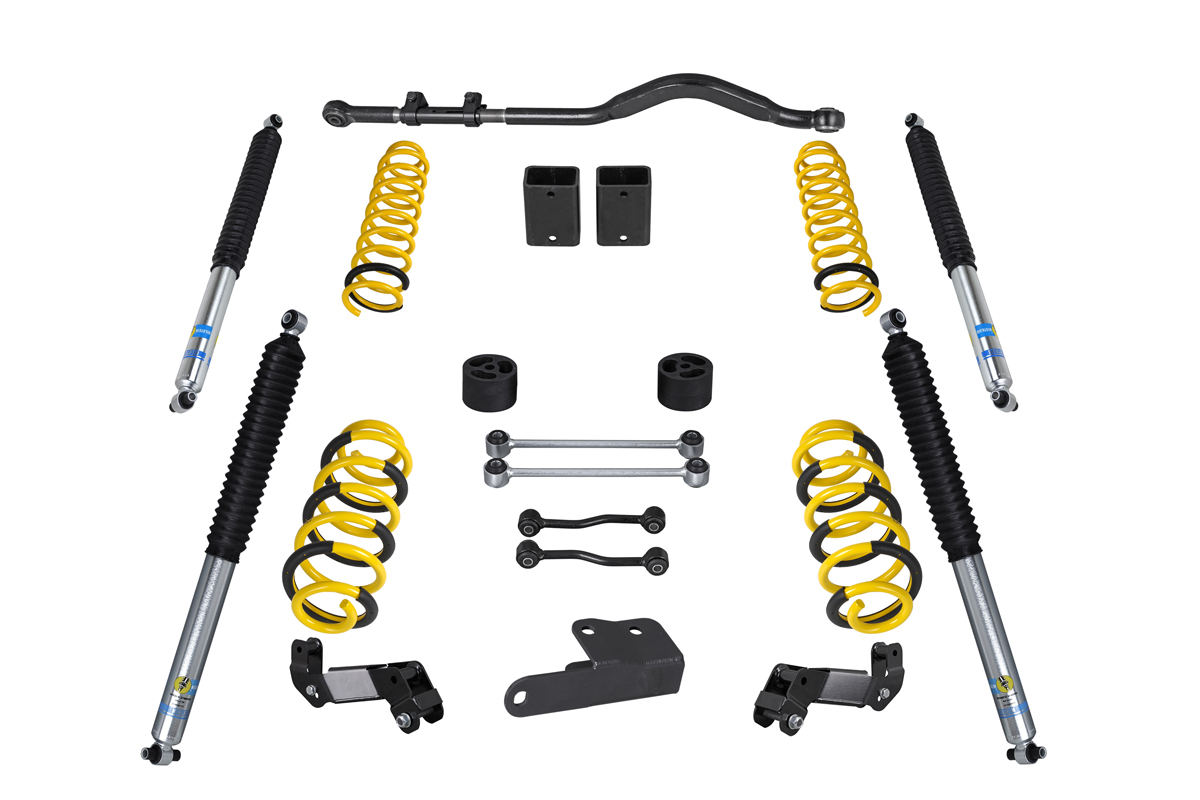 Höherlegungsfahrwerk 50-60mm passend für Jeep Wrangler JL (2018-2020) 4-Türer inkl. Geo Brackets