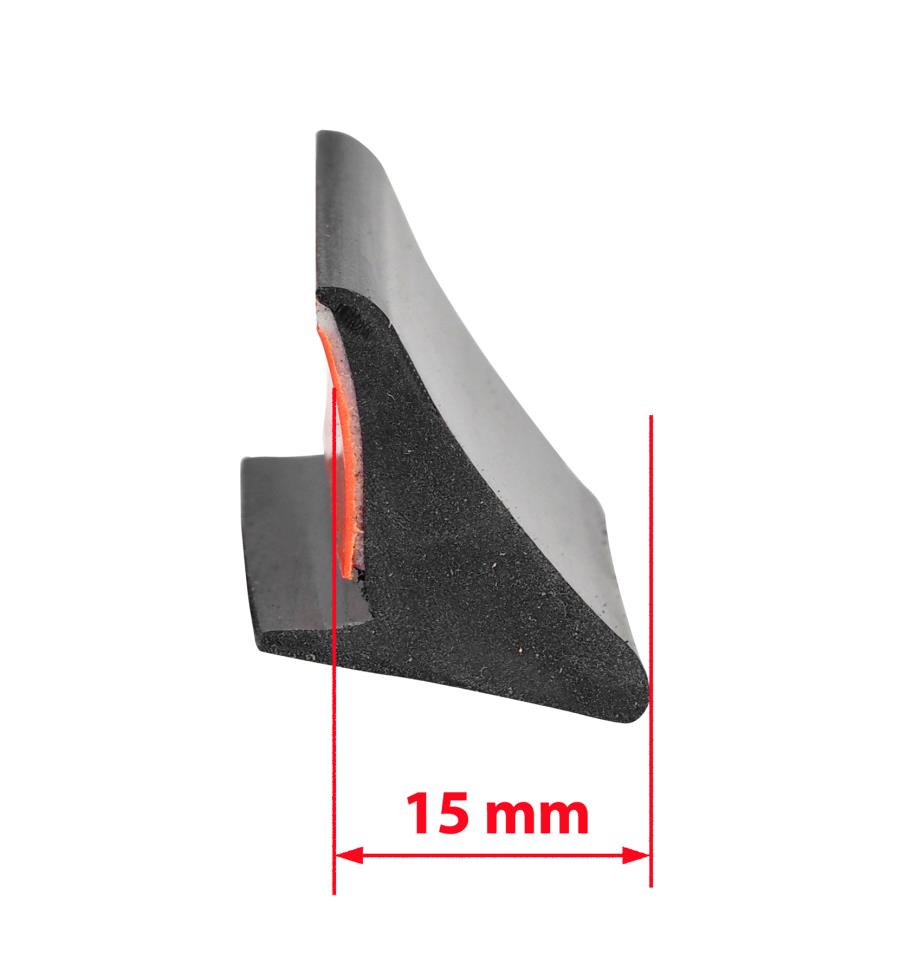 Extended fender flares universal - 1 piece - 15 mm wide - 200 cm long