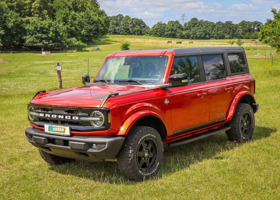 HSP Schwarz matte Trittbretter passend für Ford Bronco (2021-)