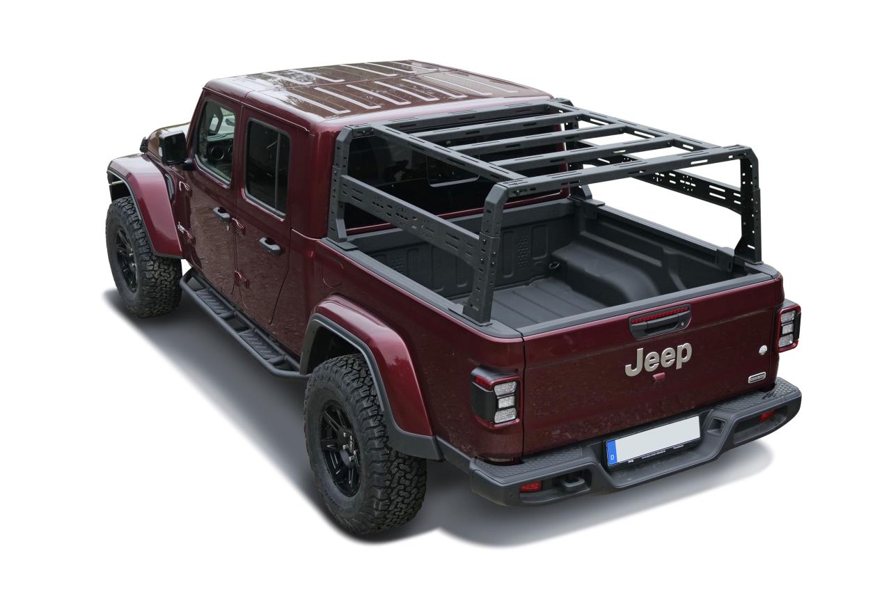 Black Stealth Bed Rack Dachzeltträger passend für Jeep Gladiator JT (2019-)