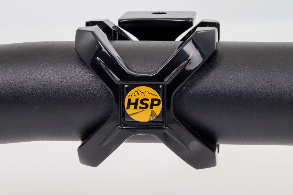HSP X-Grip Scheinwerfer Schelle Aluminium schwarz für Rohrdurchmesser 60 bis 76 mm