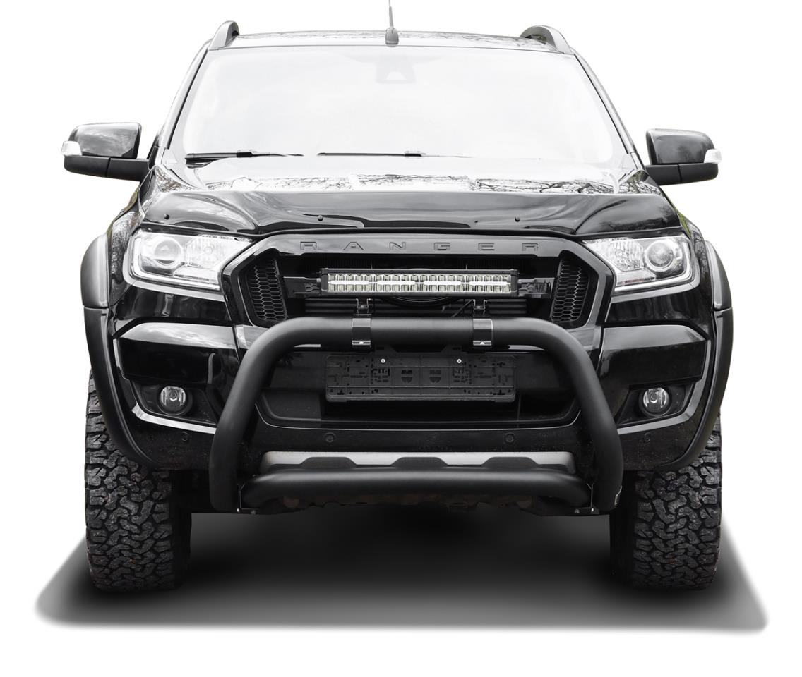 Black powder coated Bullbar suitable for Ford Ranger (2012-2018)