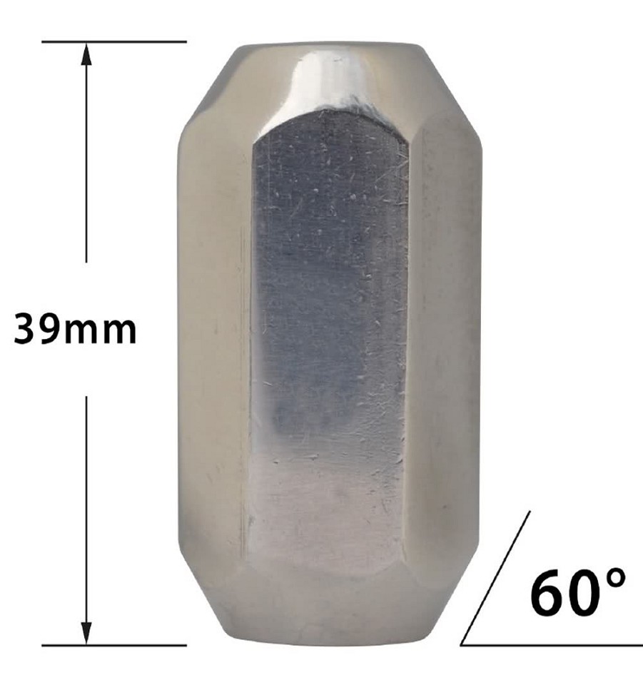 Radmuttern - aus Edelstahl - (Gewinde: M14x1,5) - (1 Set = 24 St.)