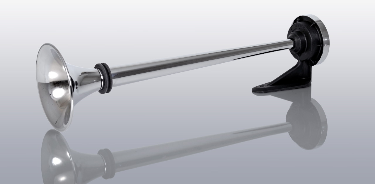 Druckluft Einzelhorn 60 cm + 24 V Magnetventil + Schlauch