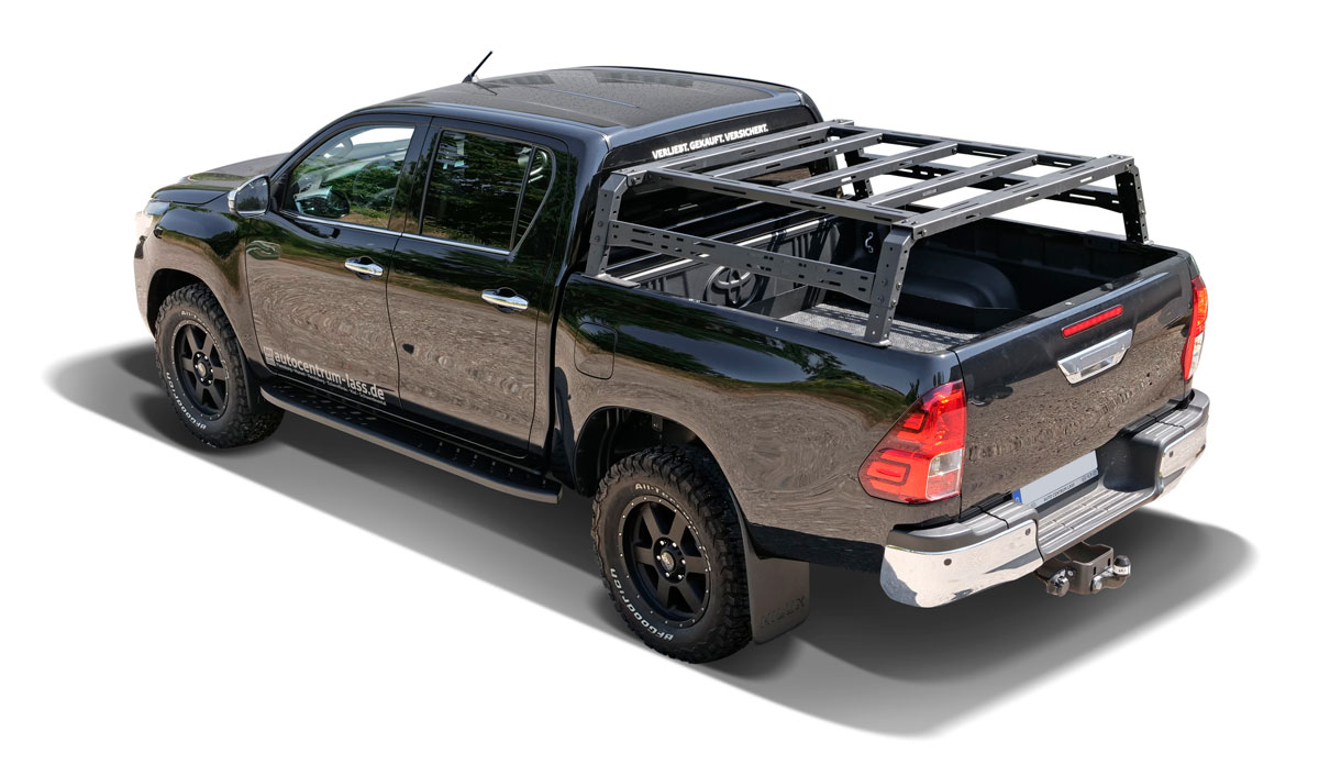 Black Stealth Bed Rack Roof Tent Rack