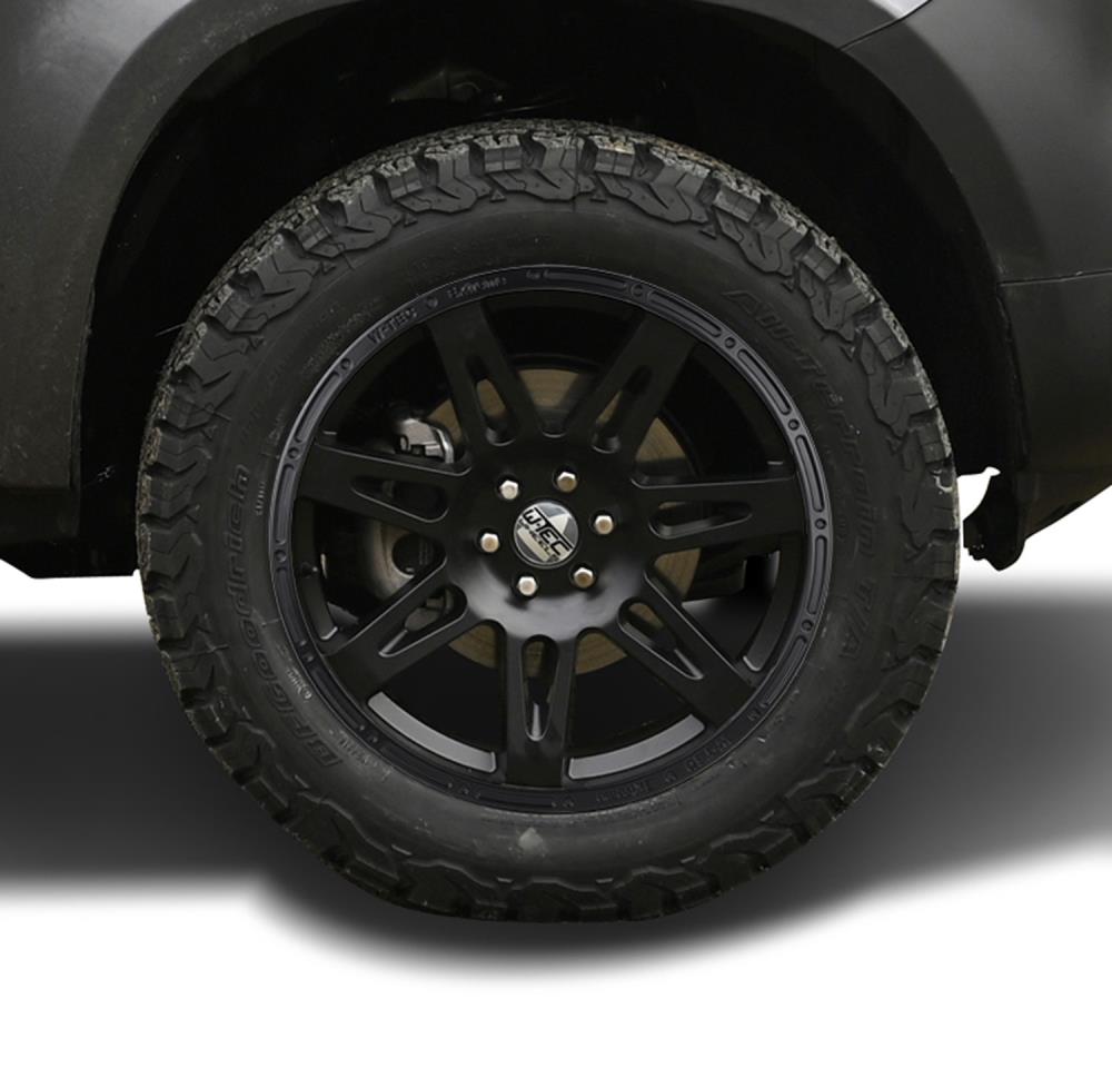 Kompletträder W-TEC Extreme 8,5x20 schwarz mit Reifen 285/50R20 Yokohama Geolandar AT passend für Ford Ranger (2012-2018) & (2019-2022)