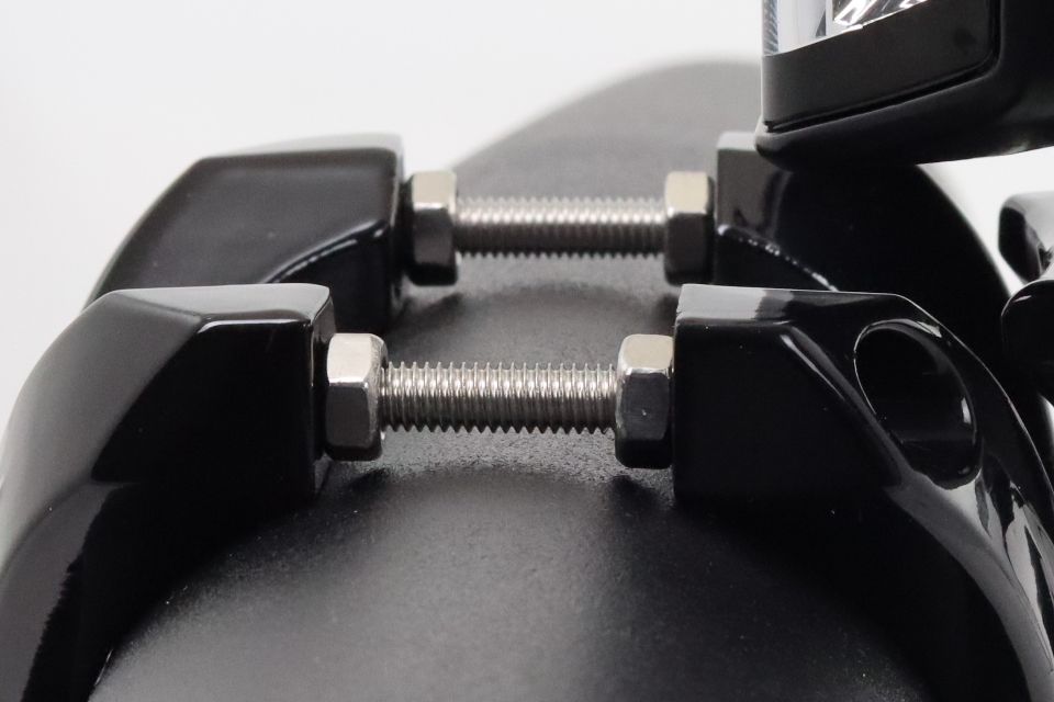 HSP X-Grip Scheinwerfer Schelle Aluminium schwarz für Rohrdurchmesser 60 bis 76 mm