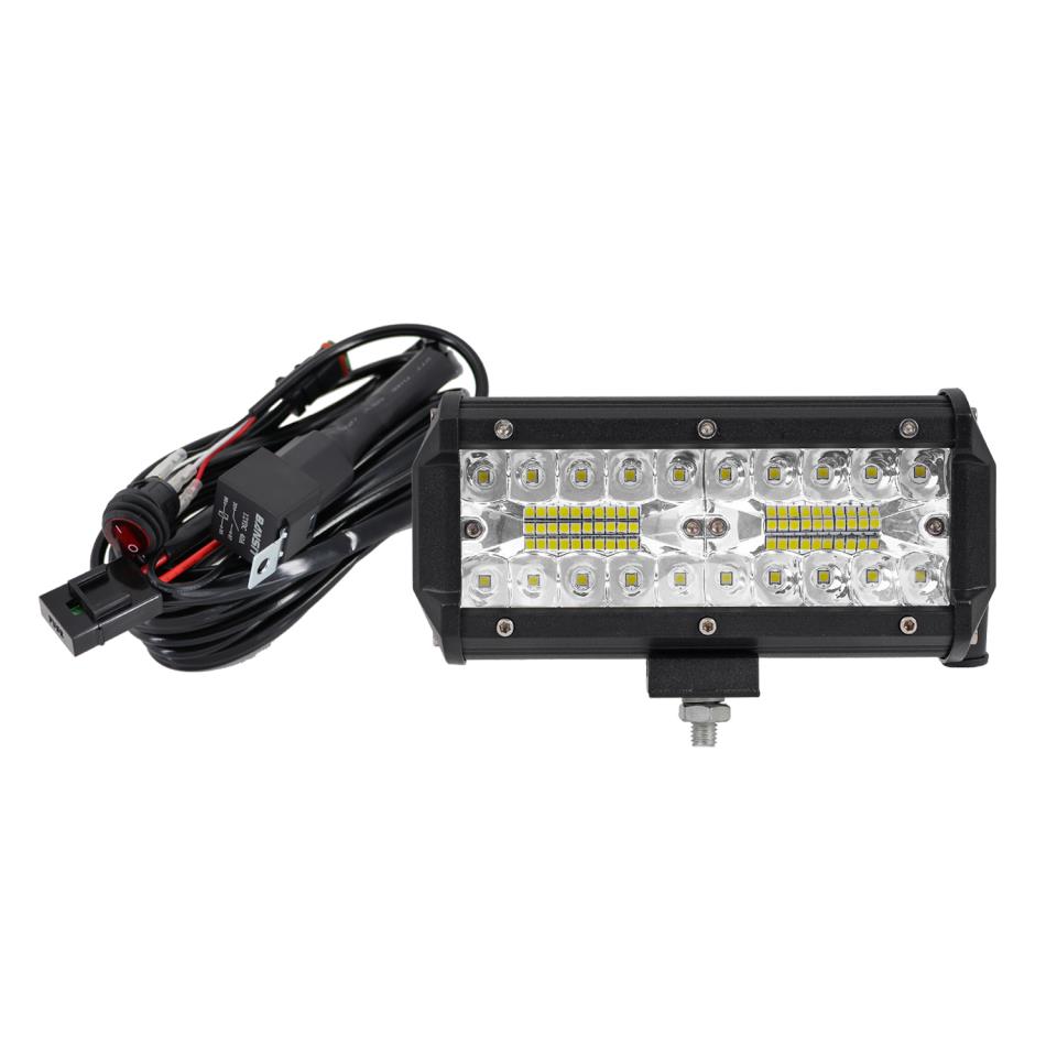 Euralight - 7" Reaper - LED Lightbar with ECE R112 approval mark + wiring harness connection single