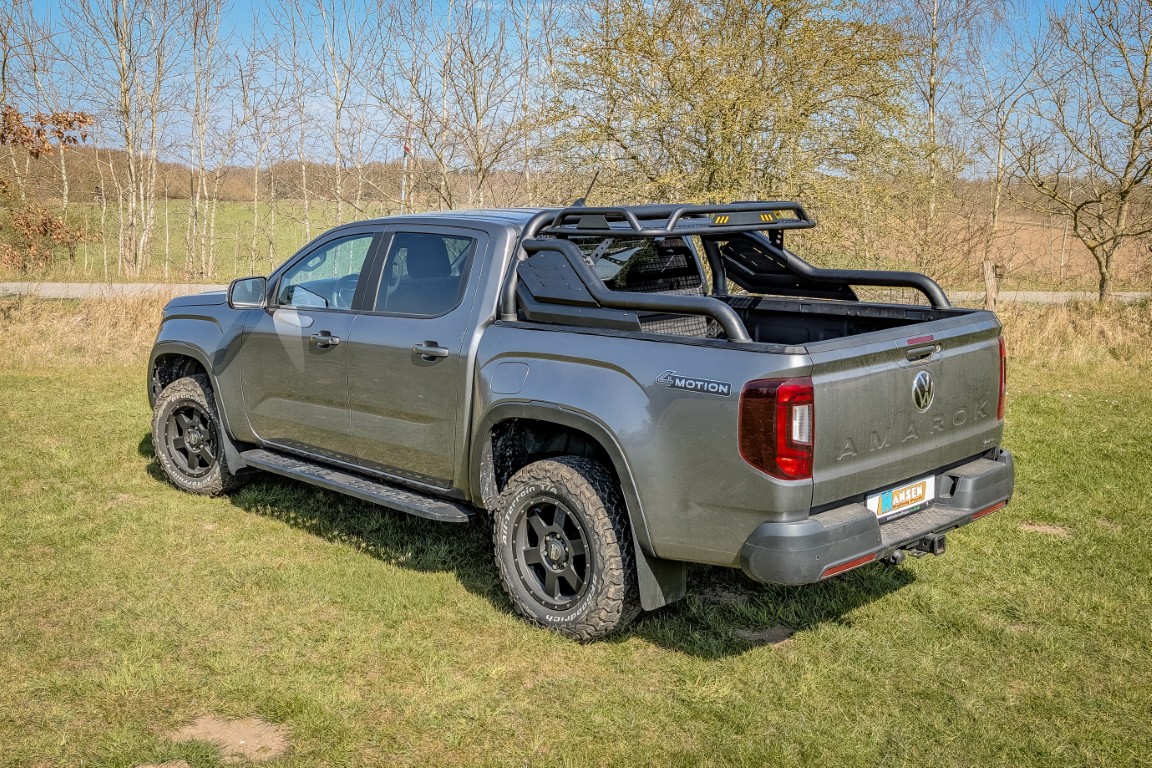 HSP Black Stealth rollbar + mounting rails suitable for VW Amarok T1 (2023-)
