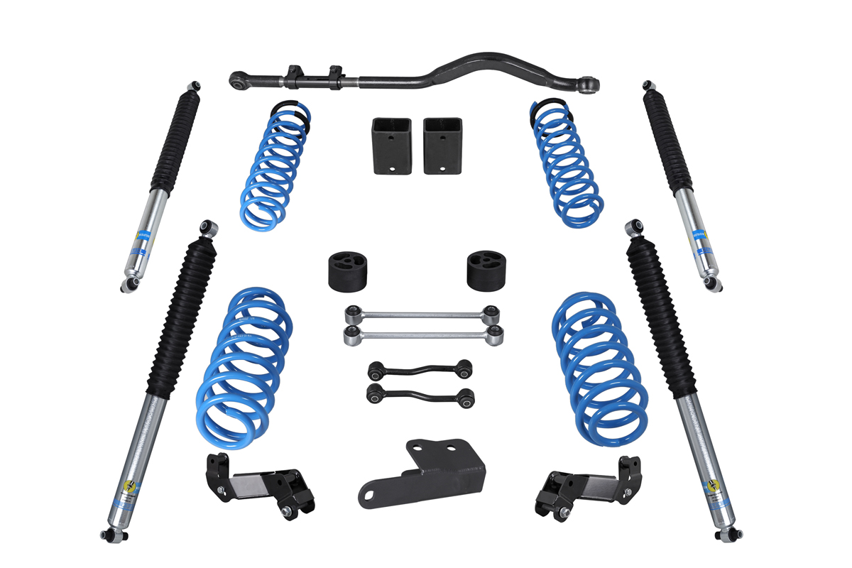 Höherlegungsfahrwerk 50-60mm passend für Jeep Wrangler JL 4xe Hybrid (05/2021-) inkl. Geo Brackets