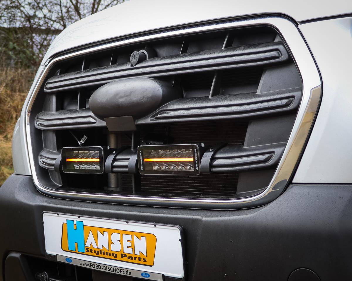 Euralight | LED Fernscheinwerfer Kühlergrill Kit | passend für Ford Transit (2019-)