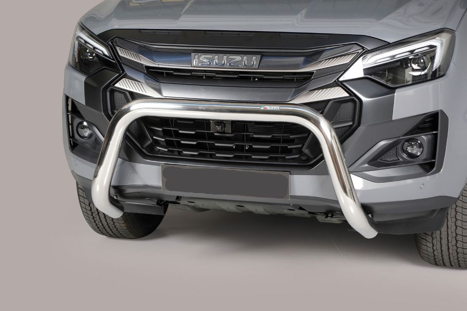 Stainless steel bullbar Ø 76 mm suitable for Isuzu D-Max (2026-)