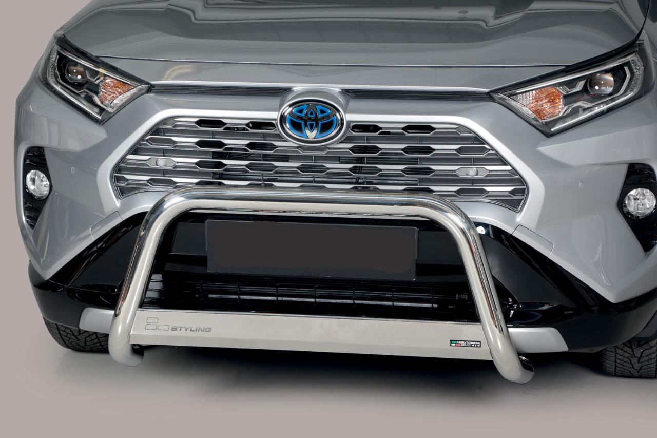 Edelstahl Frontschutzbügel Ø 63 mm passend für Toyota RAV 4 Hybrid (2019-)