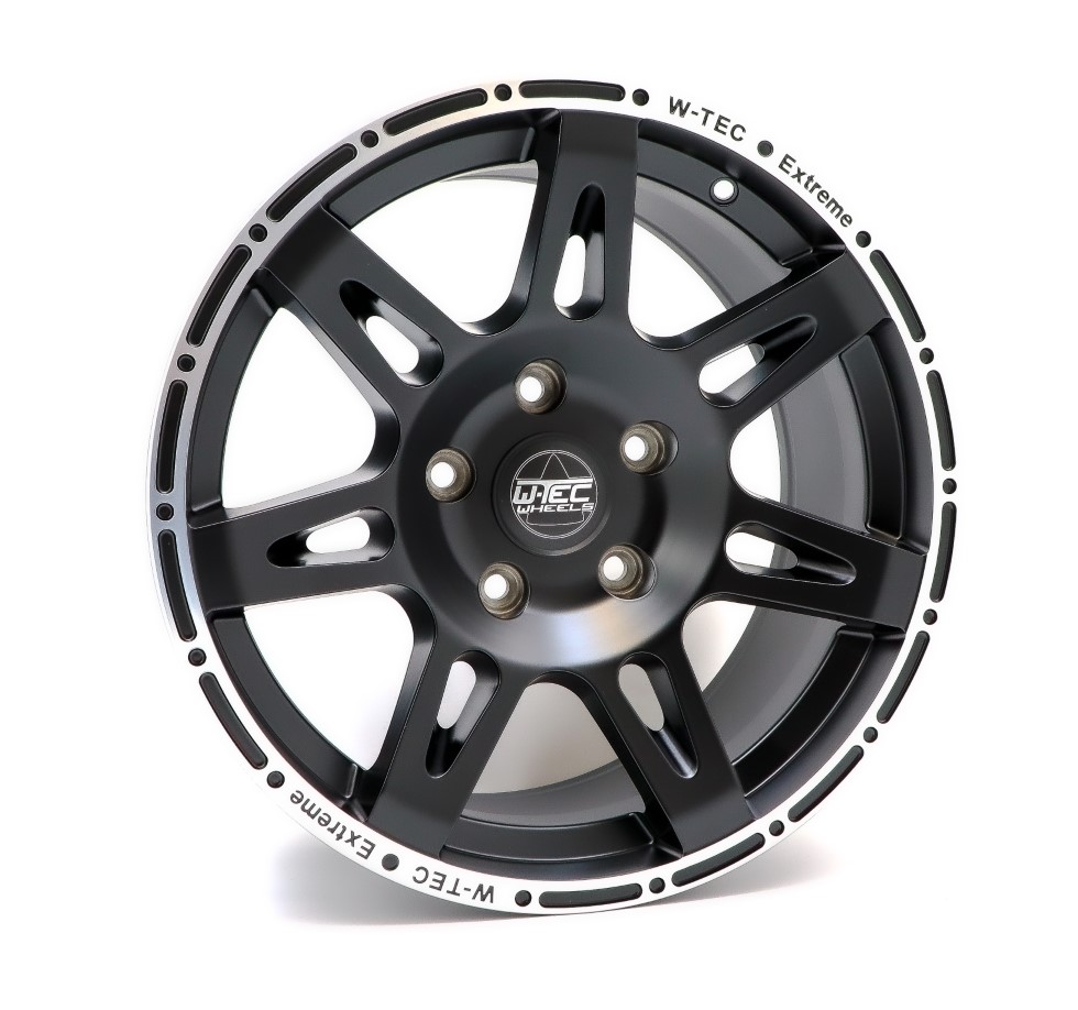 1x complete wheel W-TEC Extreme 17" + 265/65 (120-S) BF Goodrich All Terrain suitable for Jeep Commander WH (2006-2010)