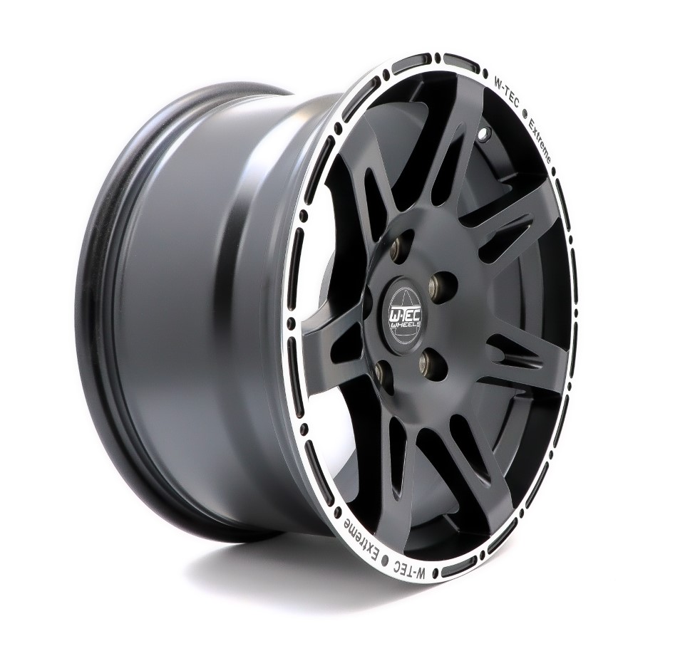 1x complete wheel W-TEC Extreme 17" + 265/65 (120-S) BF Goodrich All Terrain suitable for Jeep Commander WH (2006-2010)