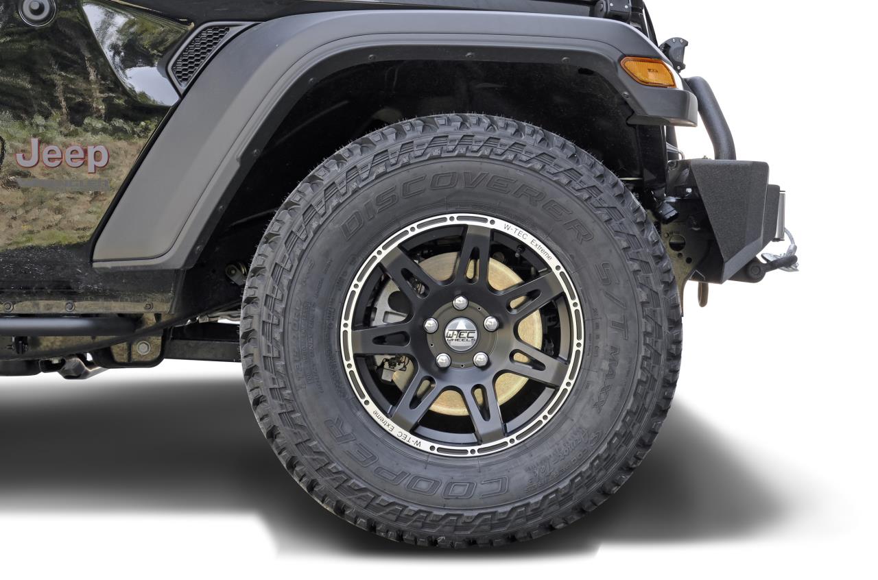 1x complete wheel W-TEC Extreme 17" + 265/65 (120-S) BF Goodrich All Terrain suitable for Jeep Commander WH (2006-2010)