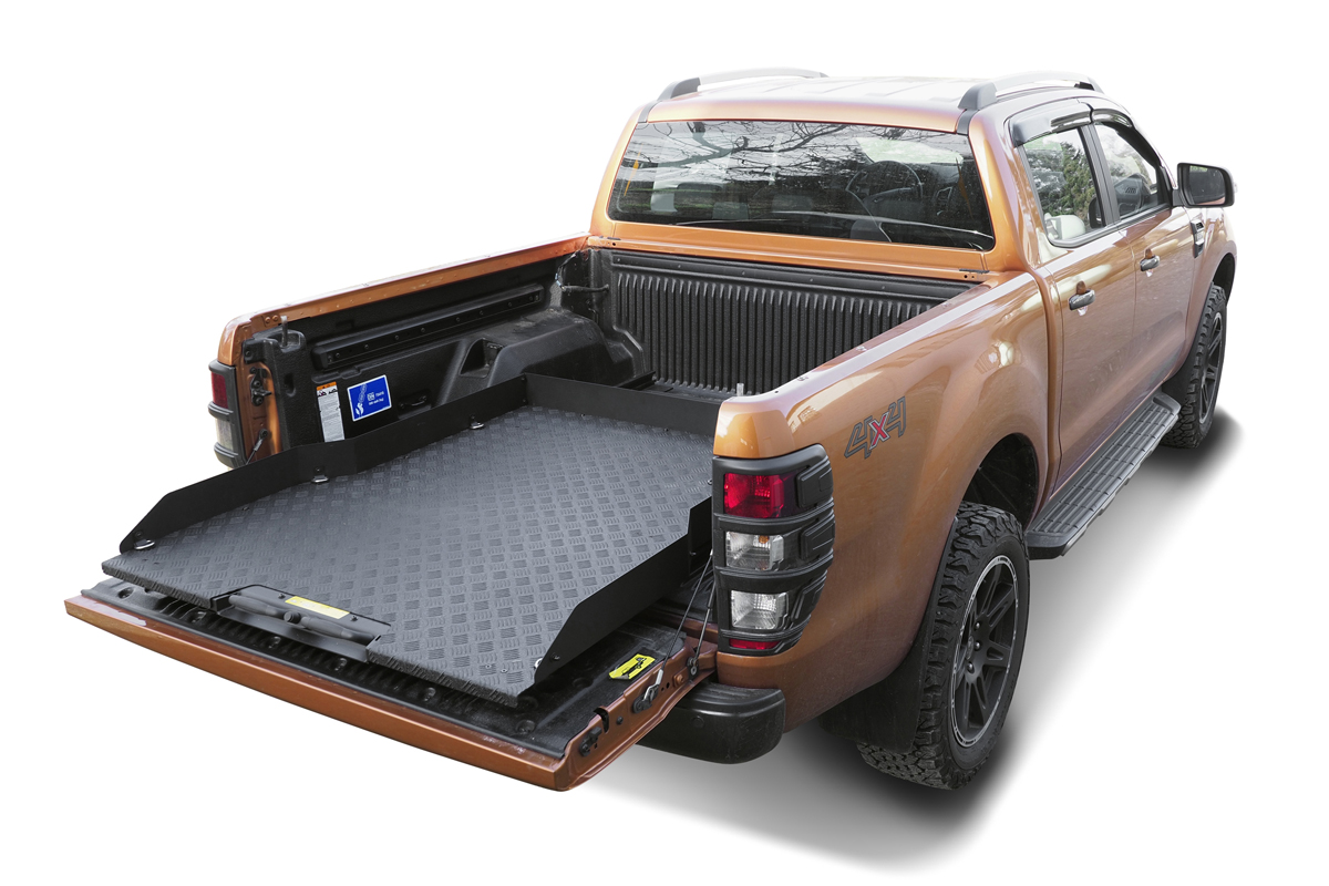 Produktbild: Pickup Ladeflächenauszug schwarz Alu