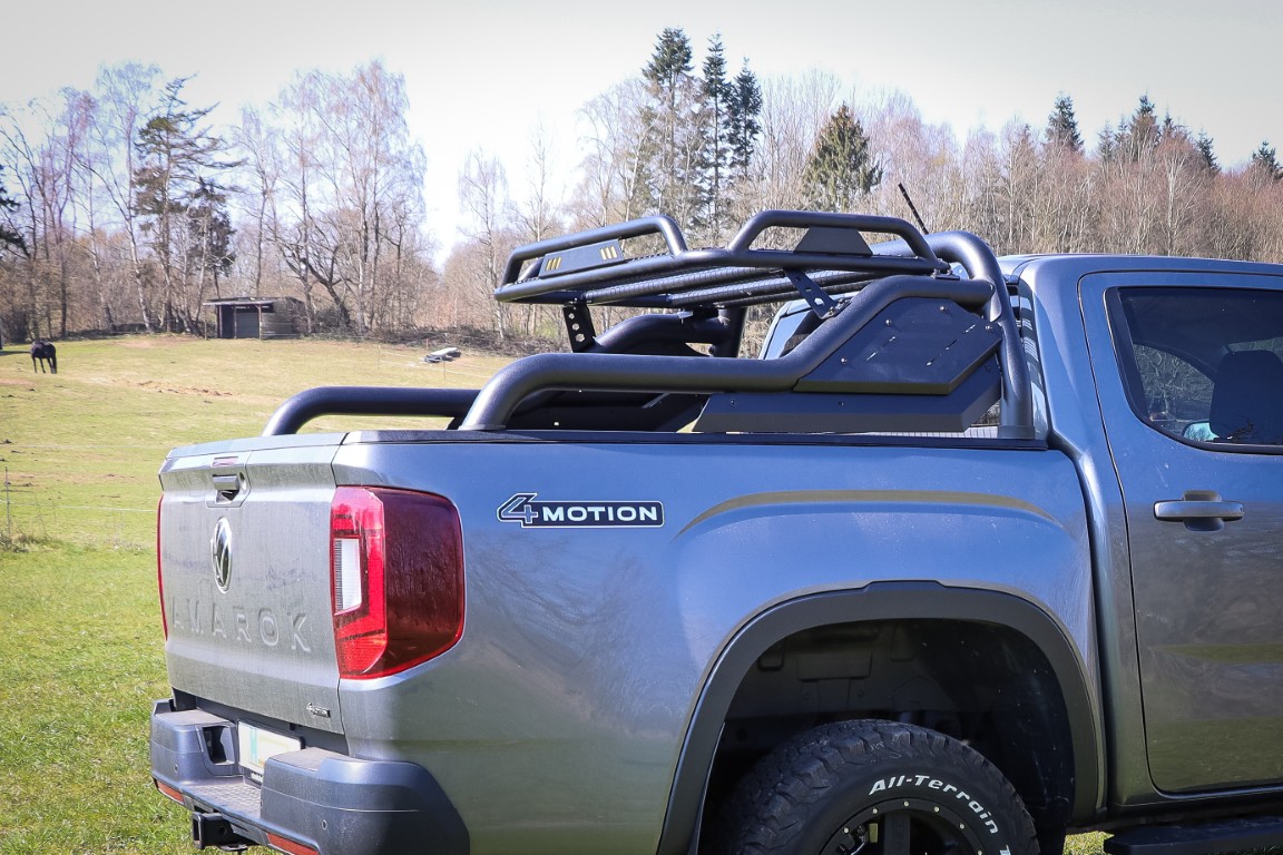 HSP Black Stealth rollbar + mounting rails suitable for VW Amarok T1 (2023-)