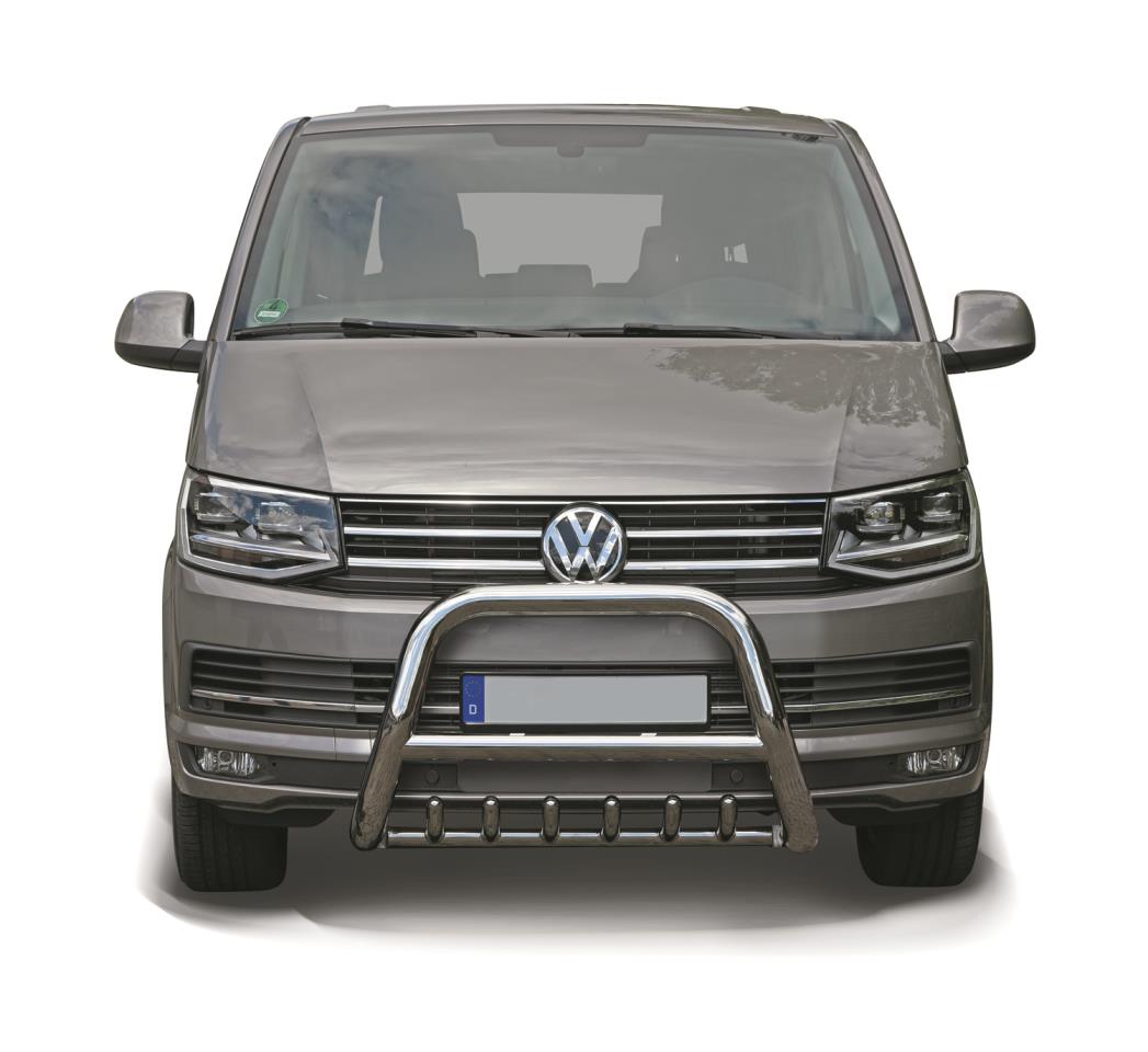 Edelstahl Frontschutzbügel mit Unterfahrschutz passend für VW T6 (2015-2019)