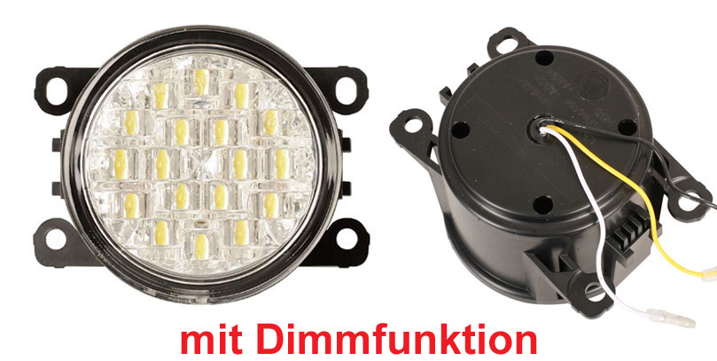 LED Einbau Tagfahrlichter mit Dimmfunktion 90 mm passend für diverse Peugeot Modelle
