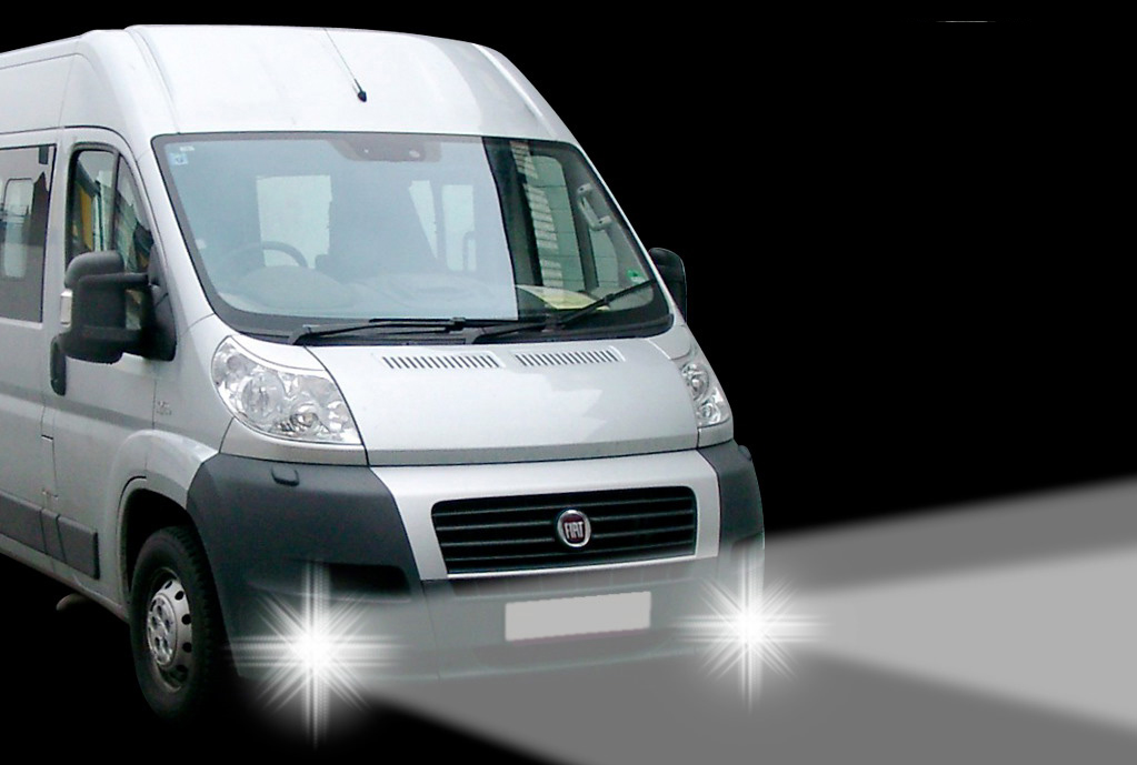 Tagfahrlichter ohne Dimmfunktion passend für Fiat Ducato (06-13) / Peugeot Boxer (06-13) / Citroen Jumper (06-13)