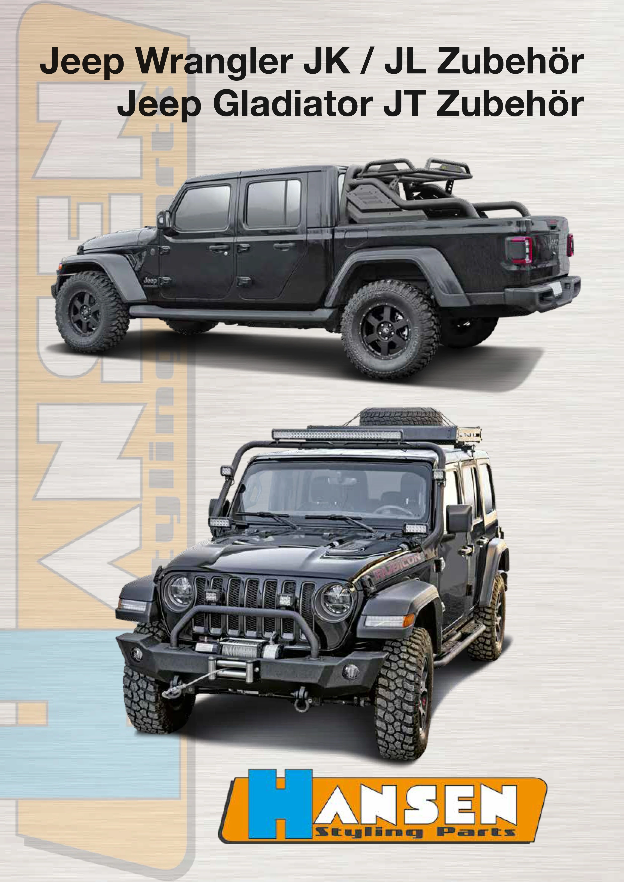 Jeep Wrangler und Gladiator Zubehör Prospekt