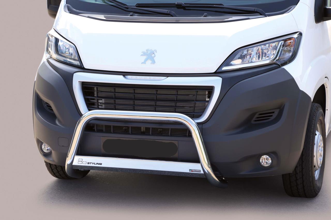 Edelstahl Frontschutzbügel Ø 63 mm passend für Peugeot Boxer (2014-2023)