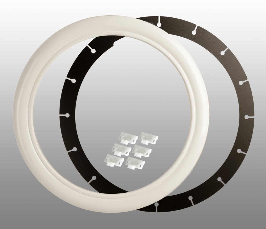 Weißwandringe - weiß - 12 bis 16 Zoll - passend für Stahlfelgen