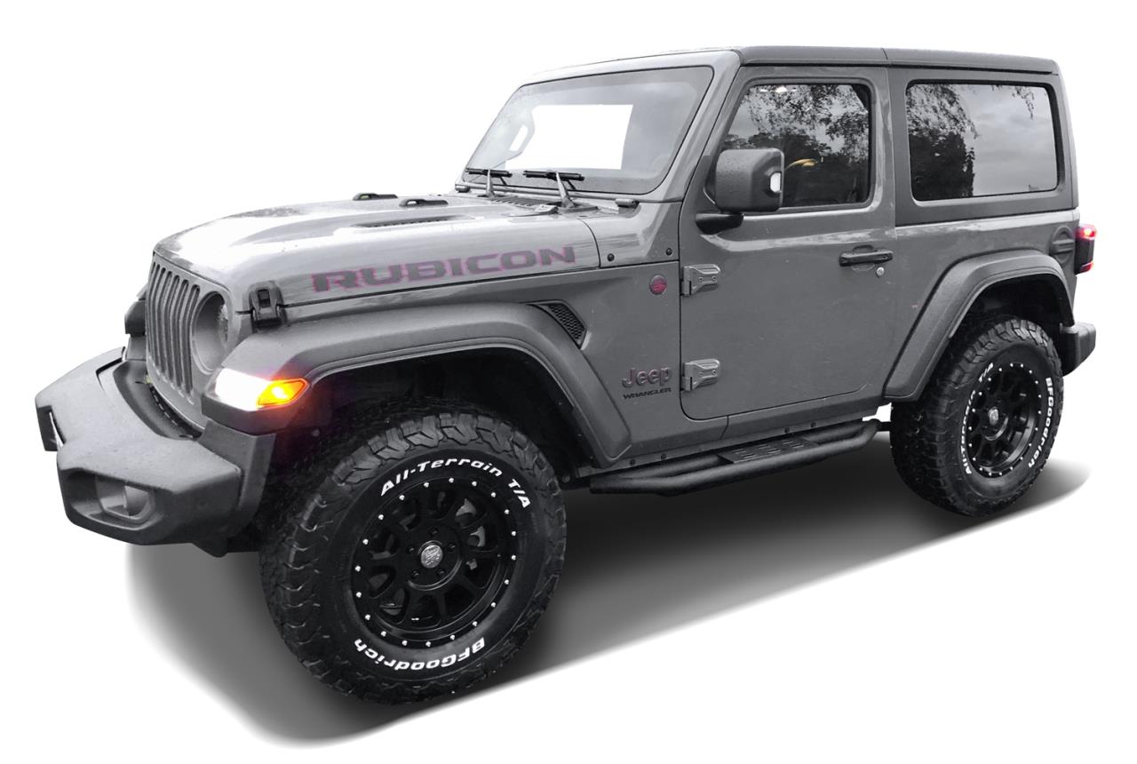 Schwarz matt strukturierte Rock Rails passend für Jeep Wrangler JL 2-Türer (2018-2021)