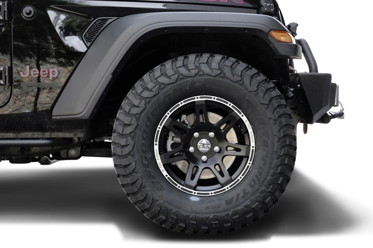 1x complete wheel W-TEC Extreme 17" + 265/65 (120-S) BF Goodrich All Terrain suitable for Jeep Commander WH (2006-2010)