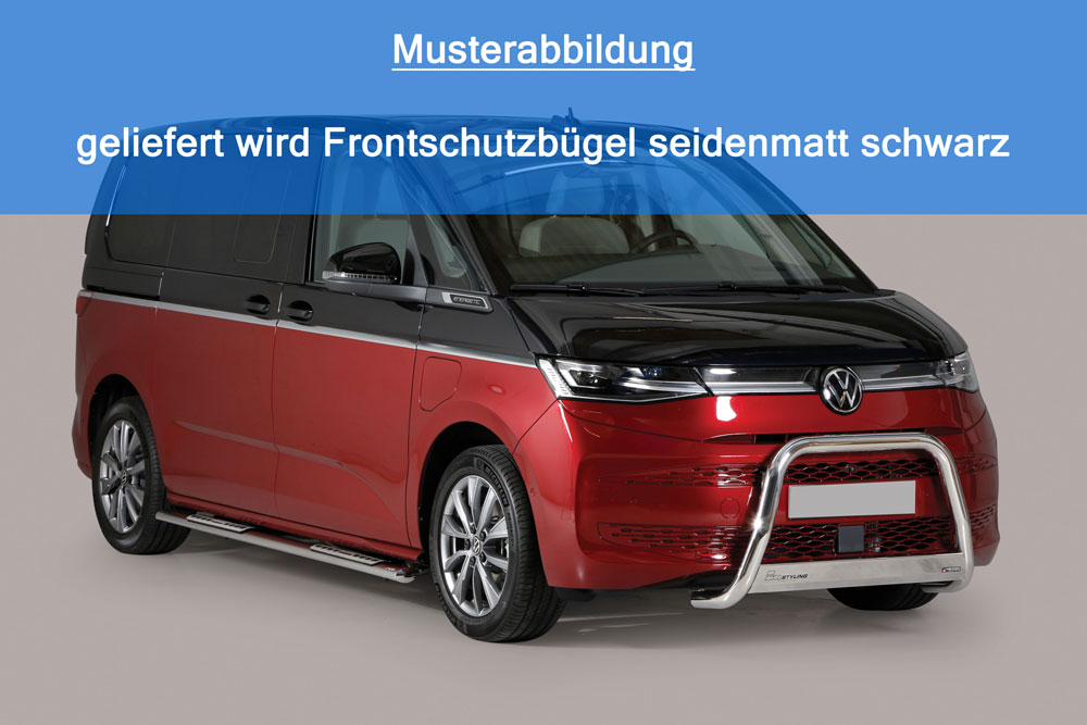 Schwarzer Frontschutzbügel passend für VW Multivan T7 (2021-)